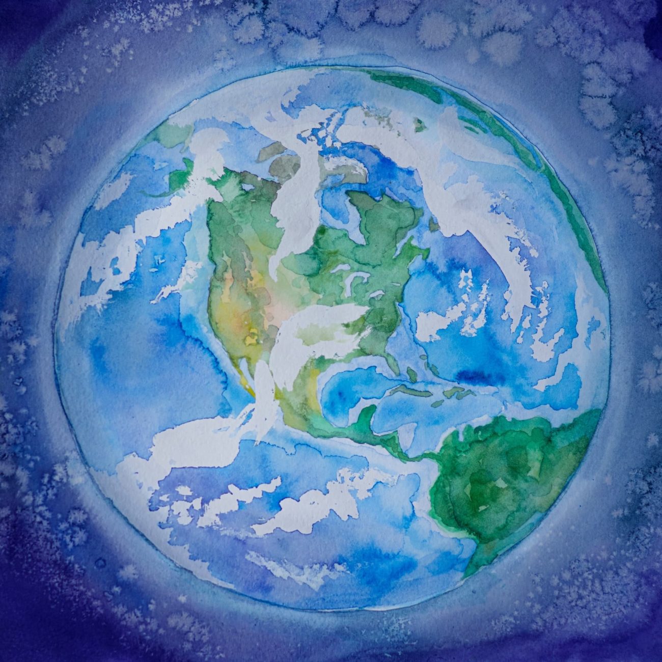 planet earth painting